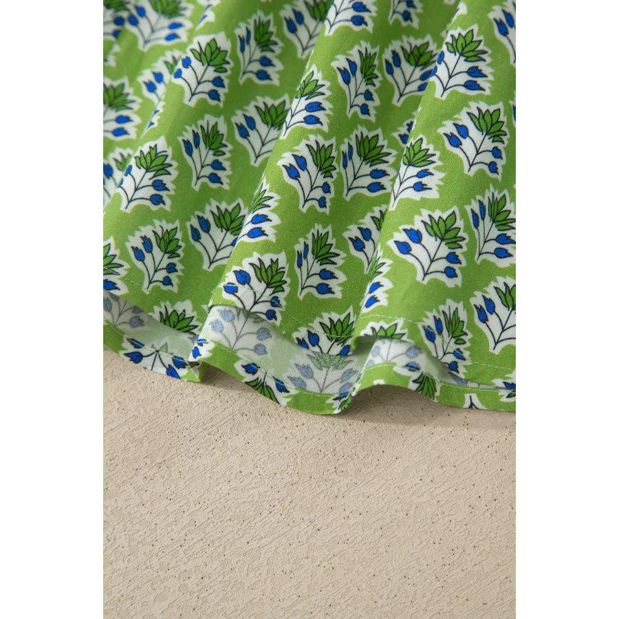 Tie-Strap Floral Print Tank Apparel and Accessories