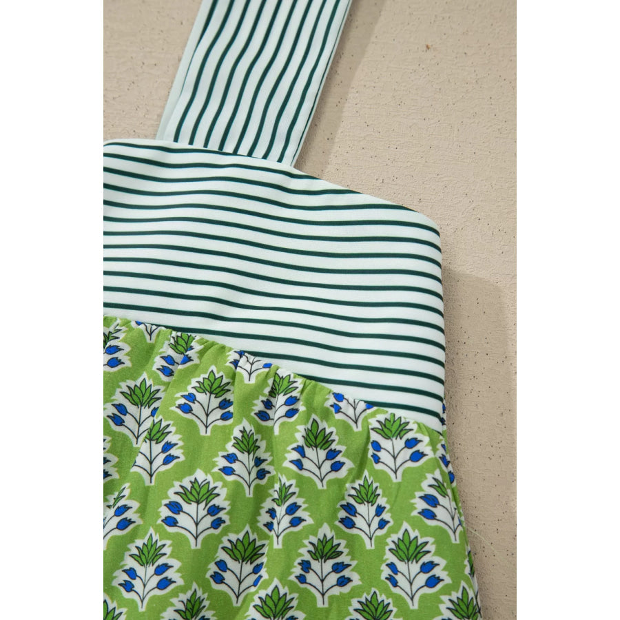 Tie-Strap Floral Print Tank Apparel and Accessories