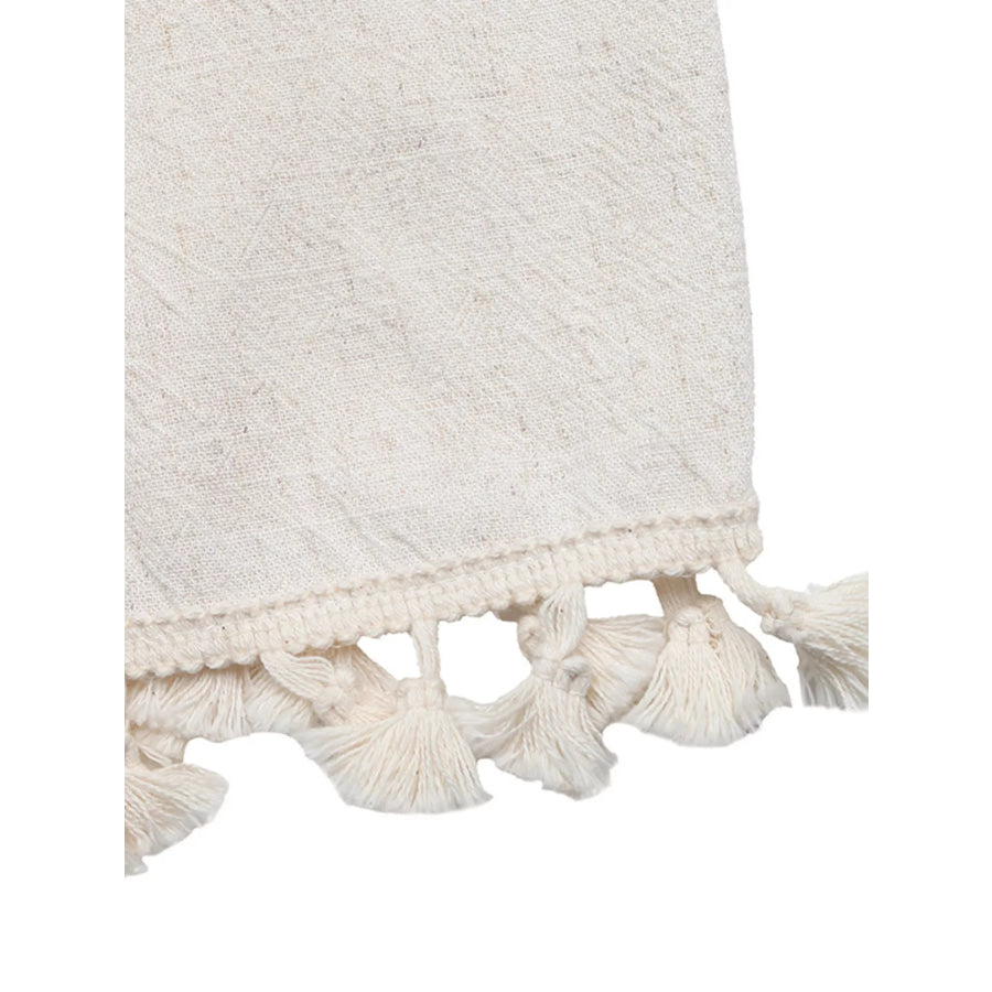 Tie Strap Tassel Hem Romper Apparel and Accessories