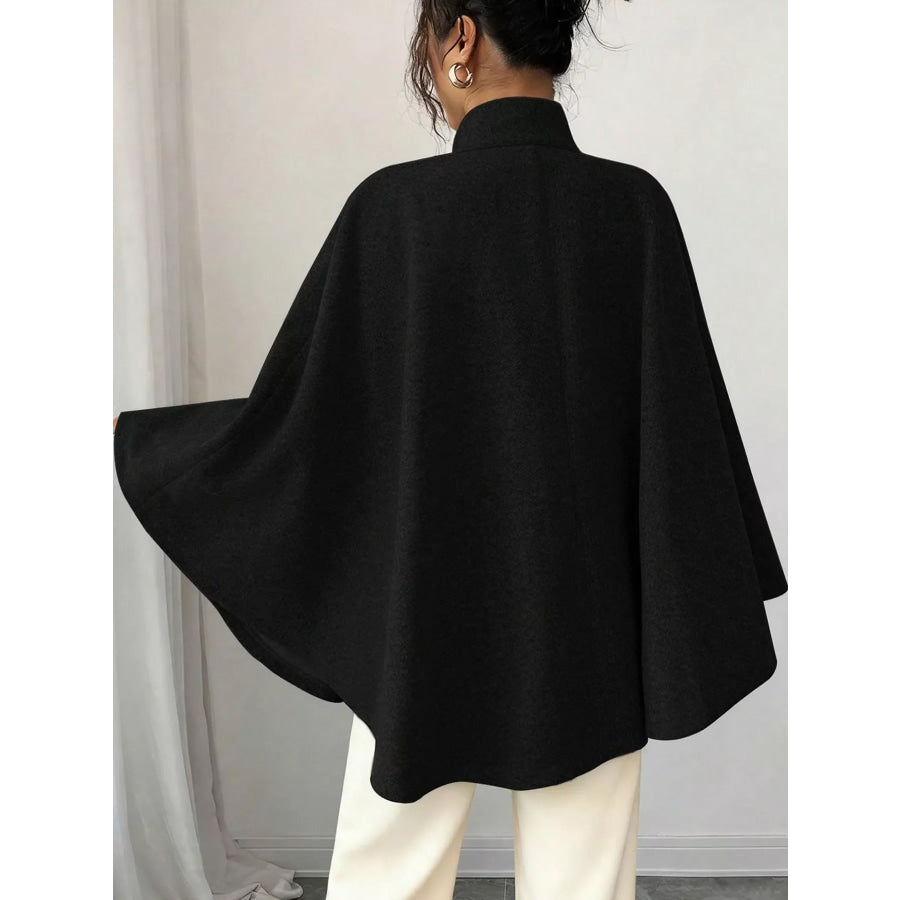 Tie Waist Cape Outerwear Apparel and Accessories