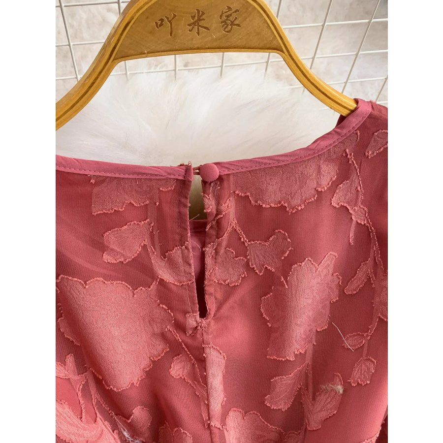 Tie Waist Long Sleeve Dress Apparel and Accessories