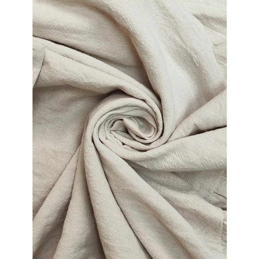 Tie Waist Long Sleeve Ruffled Hem Dress Apparel and Accessories