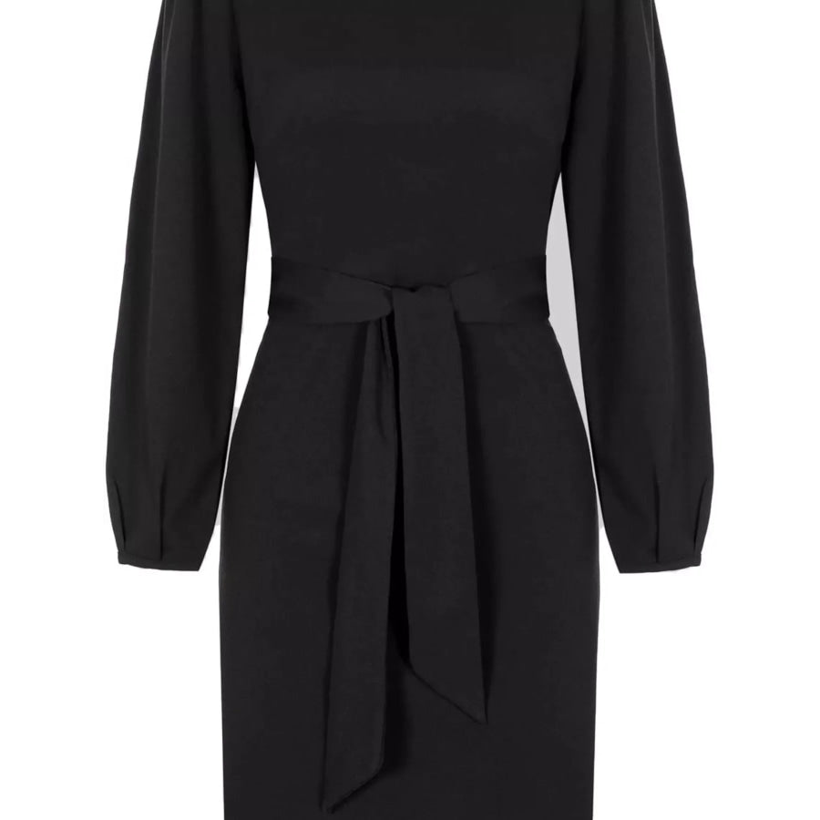 Tie-Waist Mini Dress Apparel and Accessories