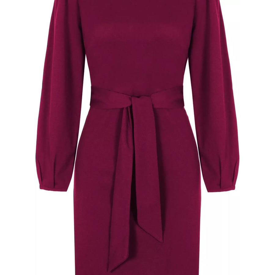 Tie-Waist Mini Dress Apparel and Accessories