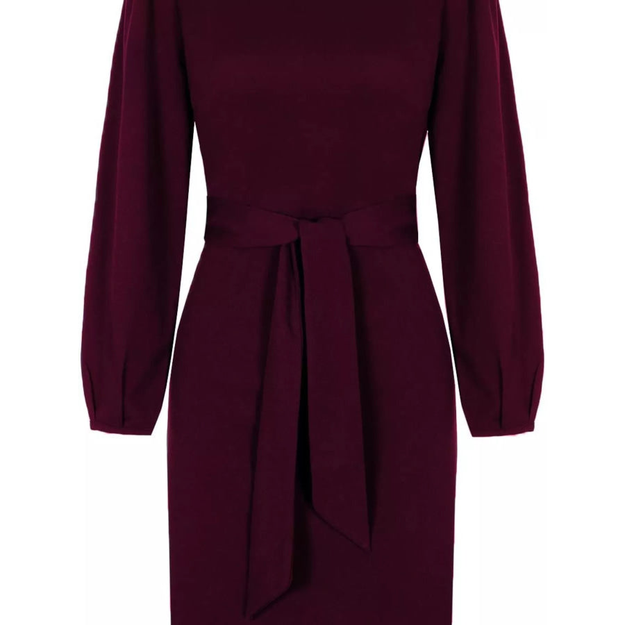 Tie-Waist Mini Dress Apparel and Accessories