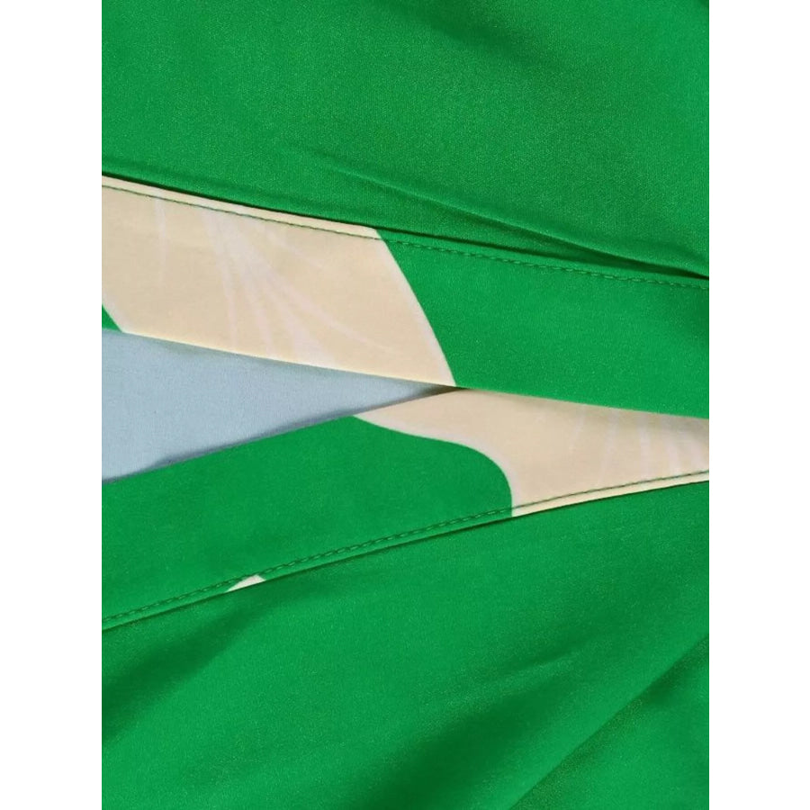 Tie Waist Short Sleeve Shirt Dress Apparel and Accessories