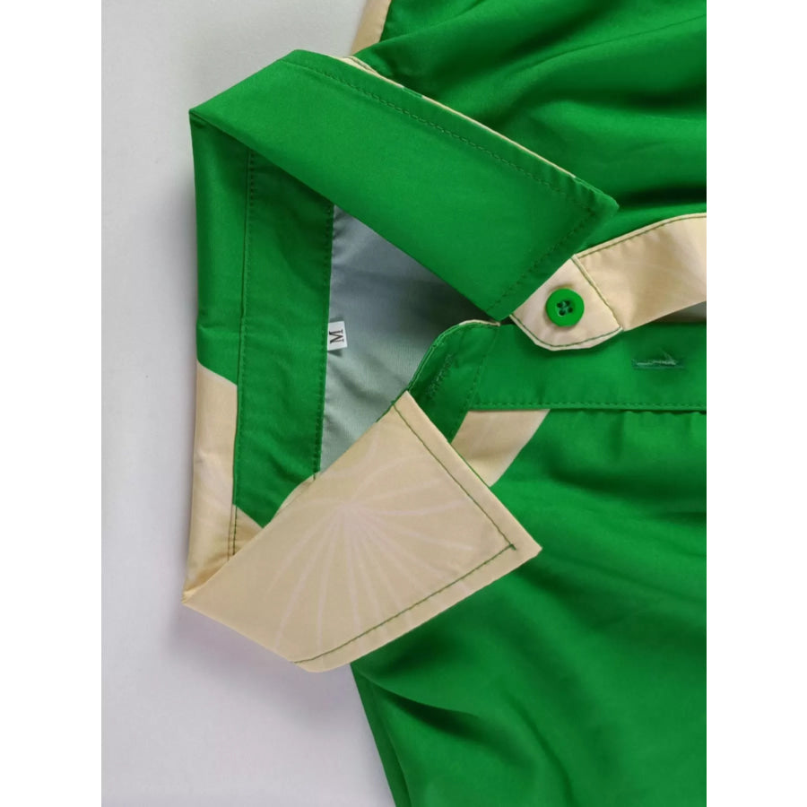 Tie Waist Short Sleeve Shirt Dress Apparel and Accessories