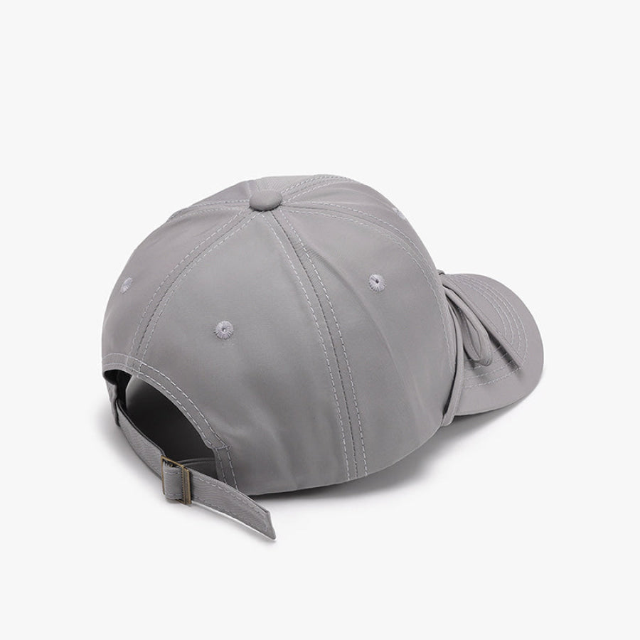 Tied Bow Cotton Baseball Cap Apparel and Accessories