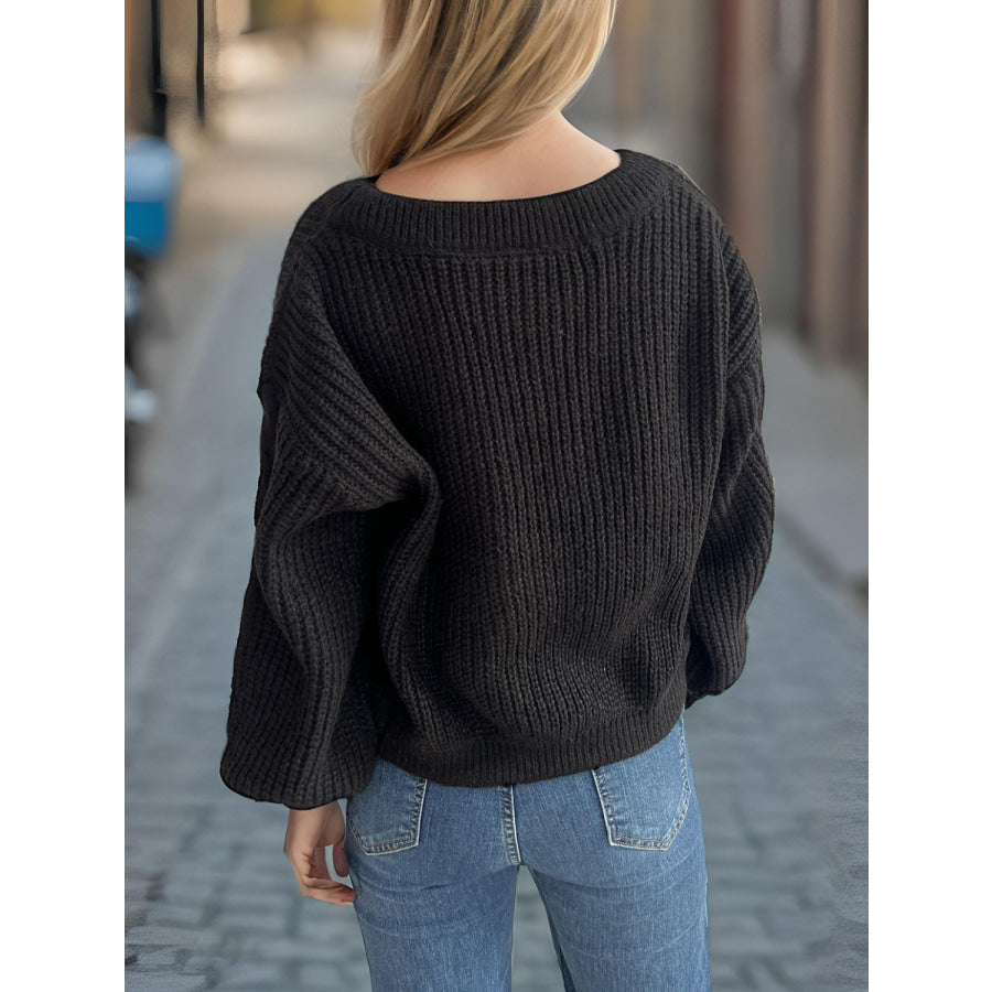 Tied Dropped Shoulder Long Sleeve Cardigan Apparel and Accessories