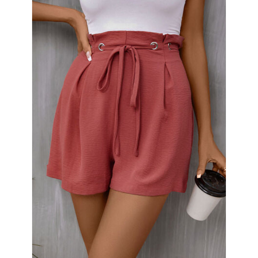 Tied High Waist Shorts Apparel and Accessories