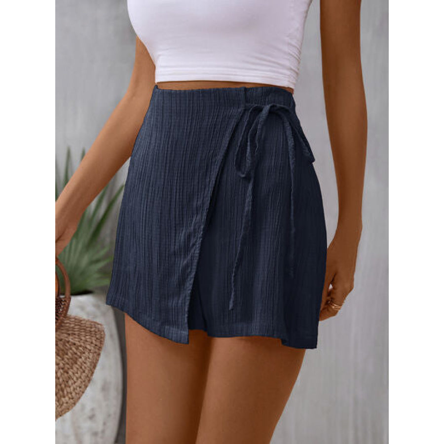 Tied High Waist Skort Apparel and Accessories