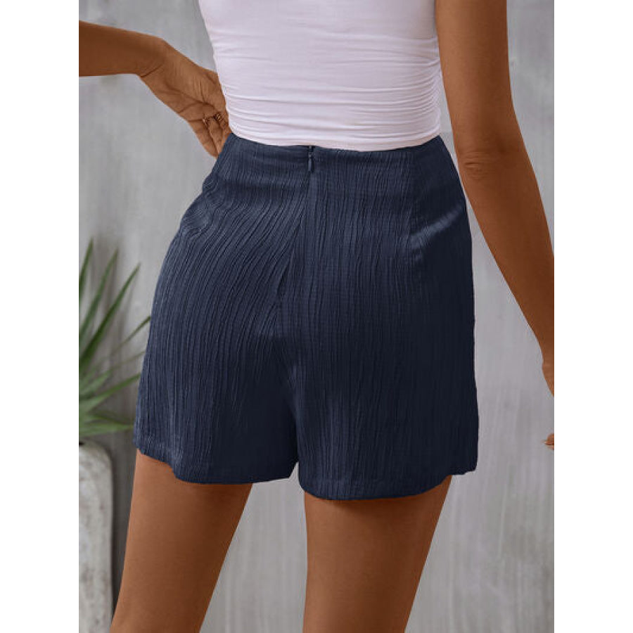 Tied High Waist Skort Navy / S Apparel and Accessories