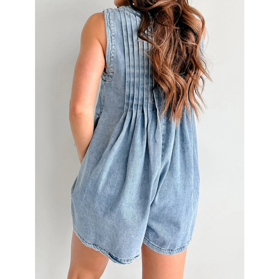 Tied Romper with Pockets Apparel and Accessories