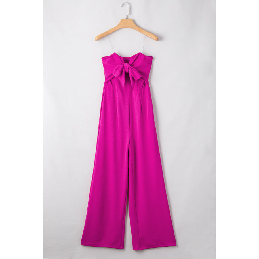 Tied Tube Wide Leg Jumpsuit Apparel and Accessories