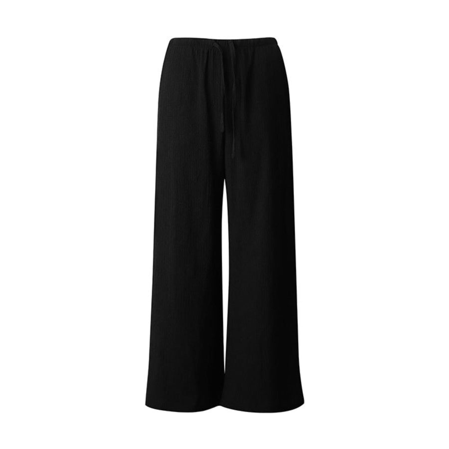 Tied Wide Leg Pants Apparel and Accessories
