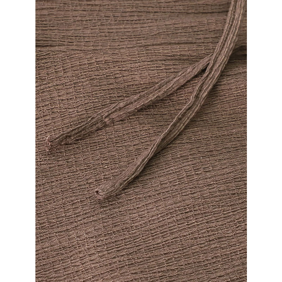 Tied Wide Leg Pants Apparel and Accessories
