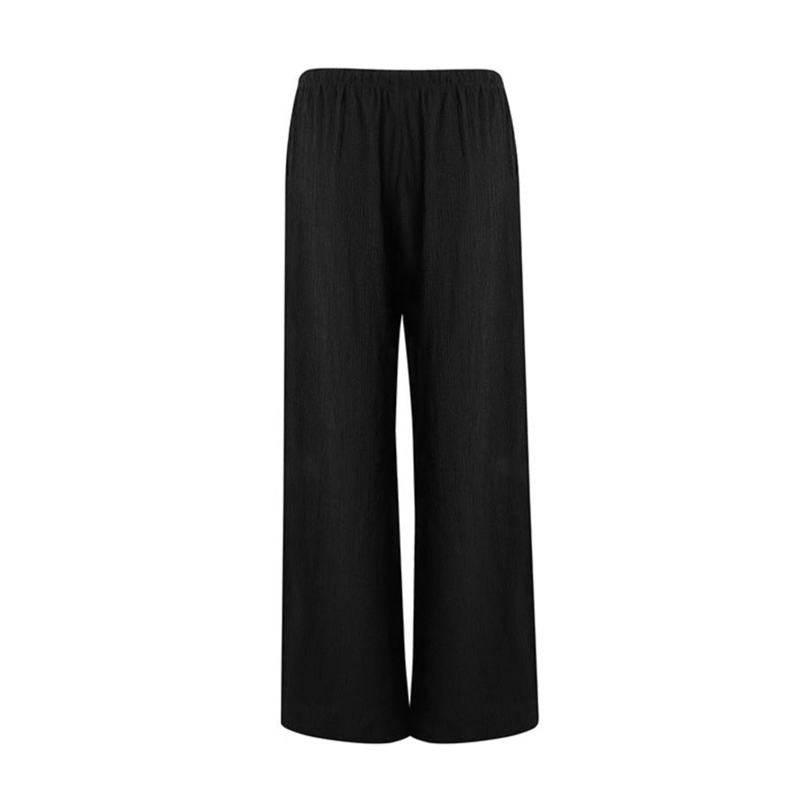 Tied Wide Leg Pants Apparel and Accessories