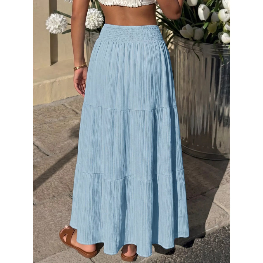 Tiered Flowy Maxi Skirt Apparel and Accessories