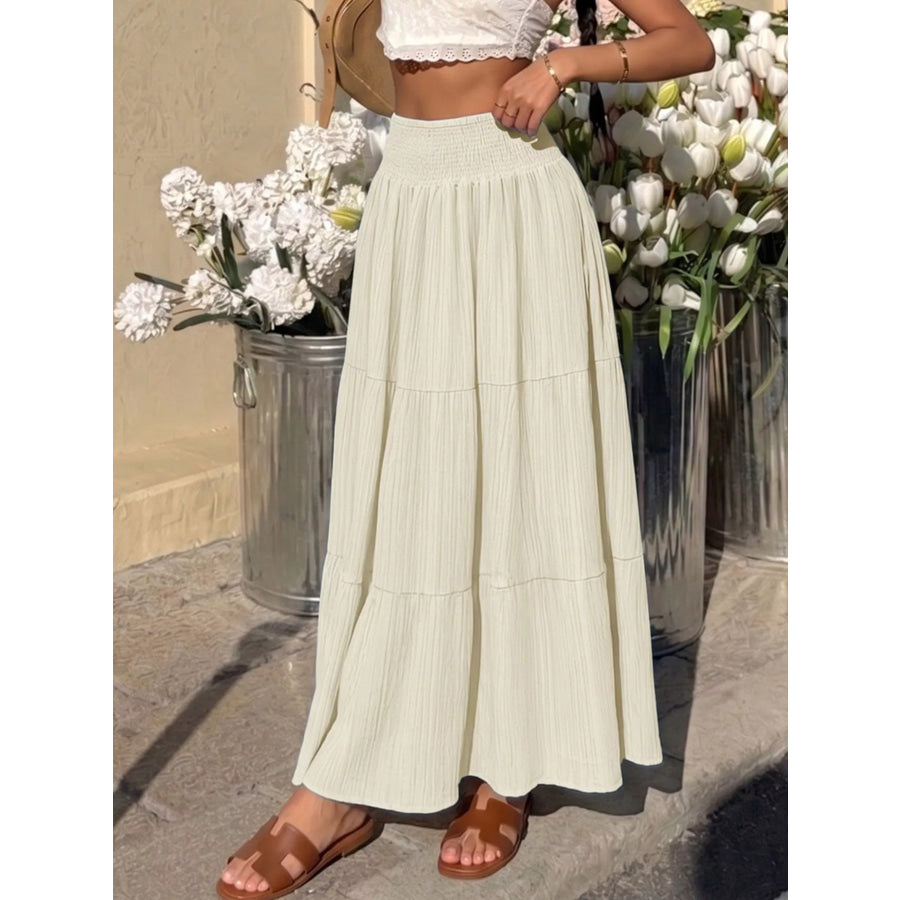 Tiered Flowy Maxi Skirt Apparel and Accessories