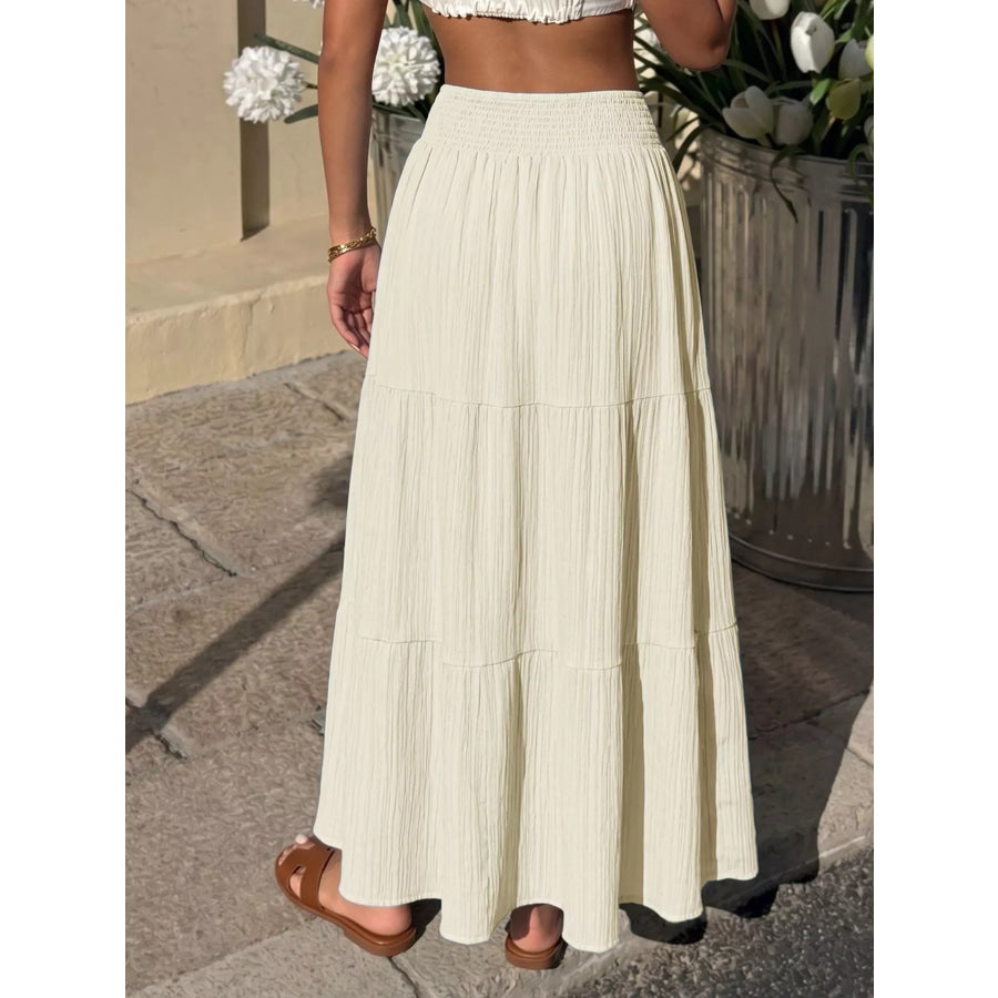 Tiered Flowy Maxi Skirt Apparel and Accessories