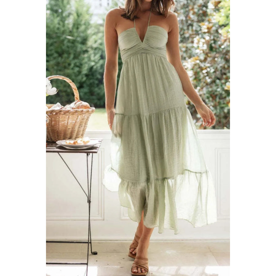 halter top short bridesmaid dresses Madelyn main image 0
