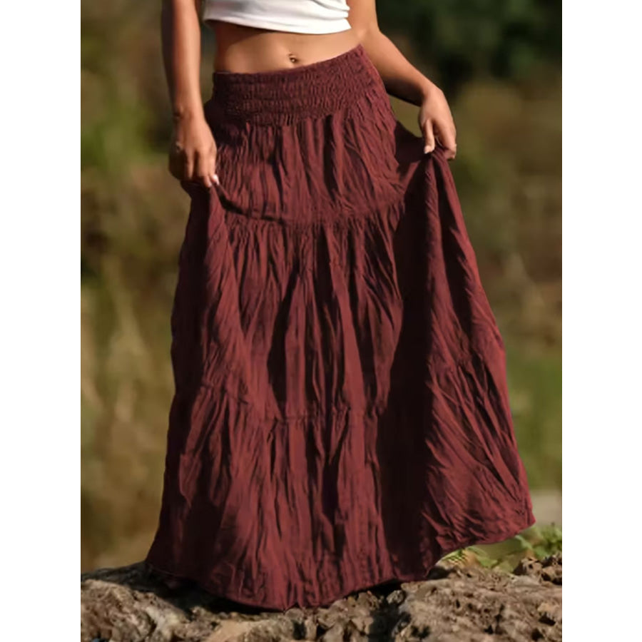 Tiered Maxi Skirt Apparel and Accessories