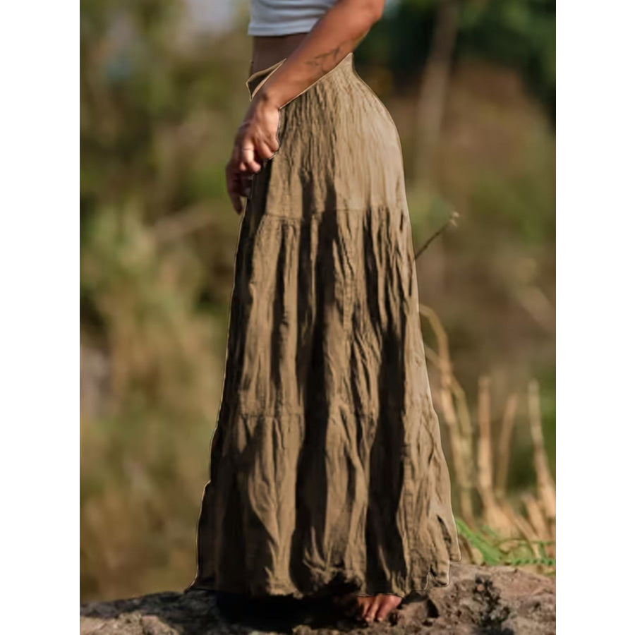 Tiered Maxi Skirt Apparel and Accessories