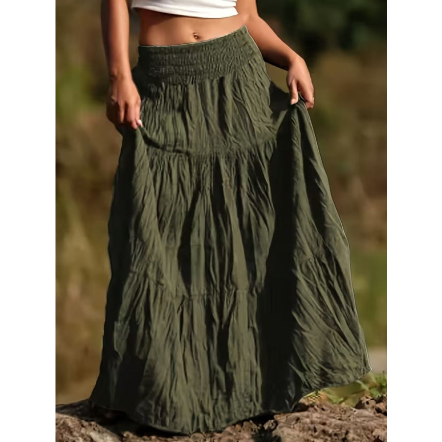 Tiered Maxi Skirt Apparel and Accessories