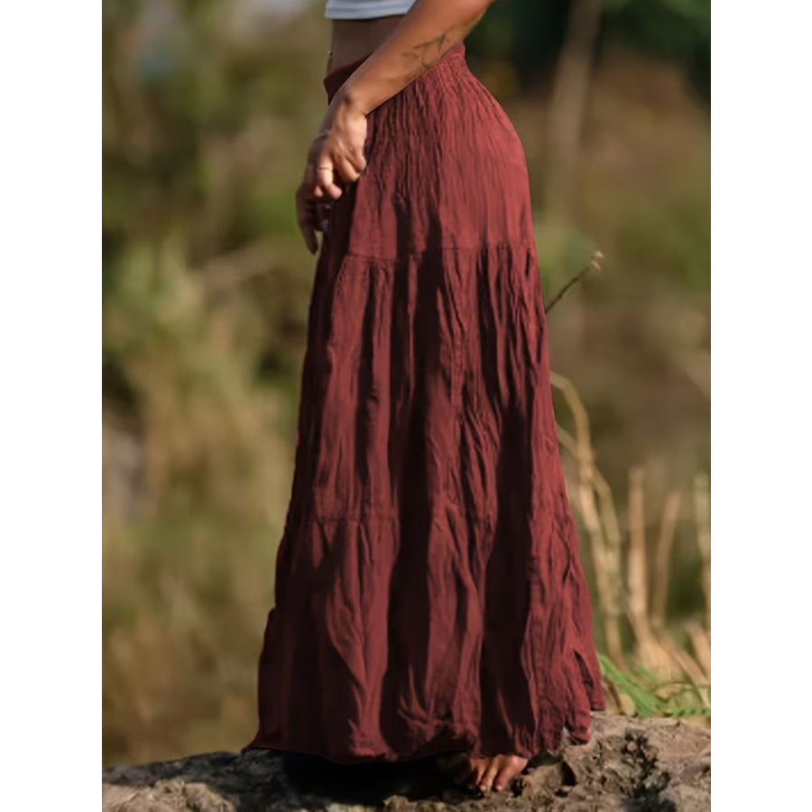 Tiered Maxi Skirt Apparel and Accessories