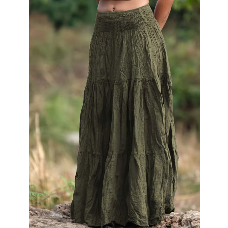Tiered Maxi Skirt Apparel and Accessories