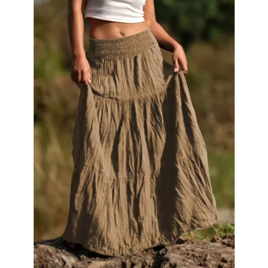 Tiered Maxi Skirt Apparel and Accessories