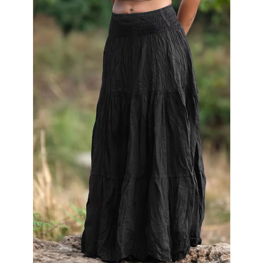 Tiered Maxi Skirt Apparel and Accessories