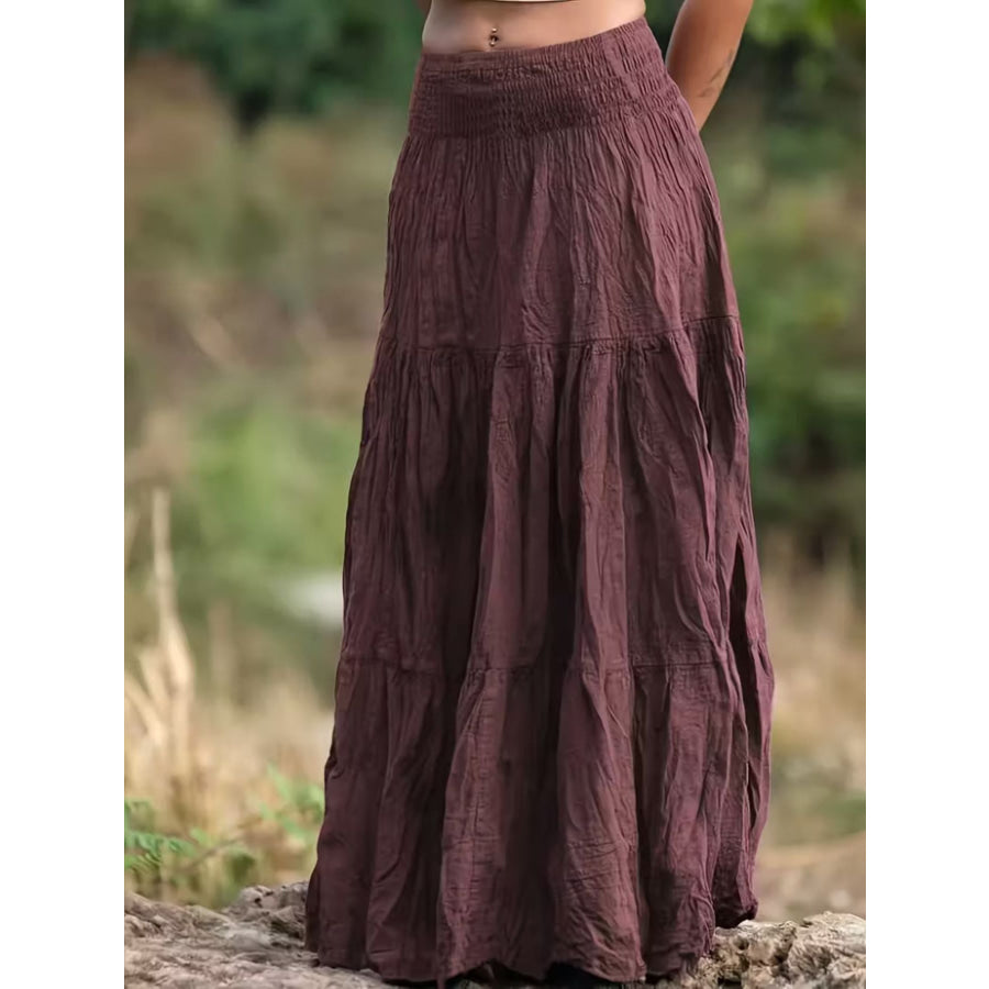 Tiered Maxi Skirt Apparel and Accessories