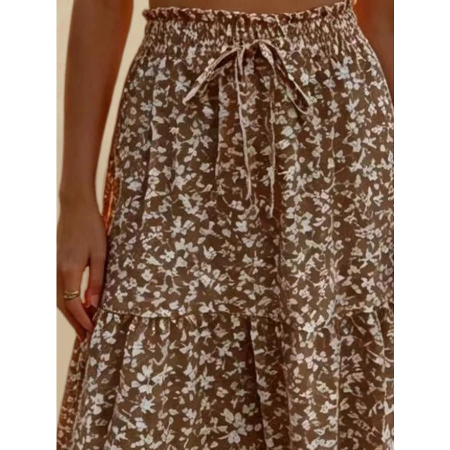 Tiered Midi Skirt Apparel and Accessories