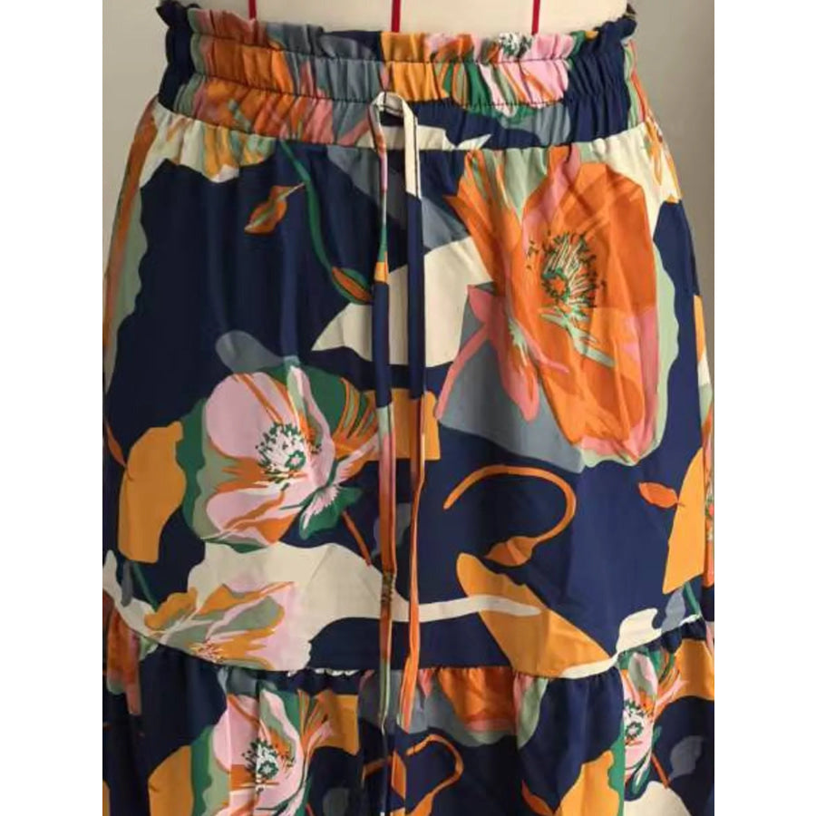 Tiered Midi Skirt Apparel and Accessories