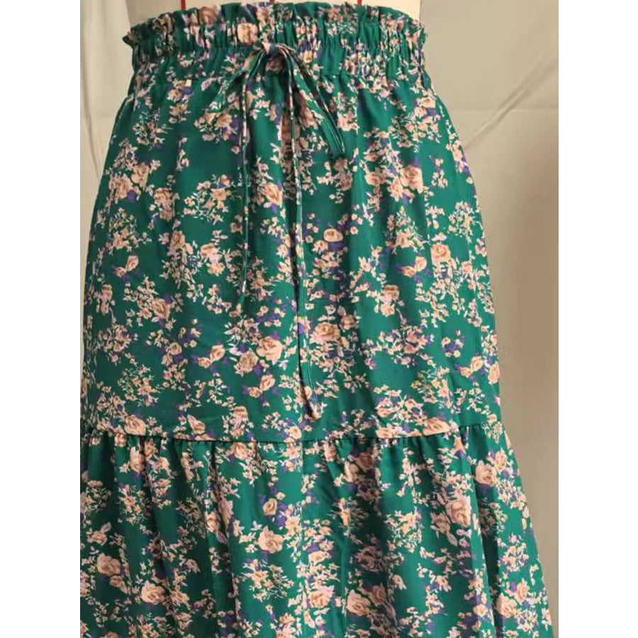 Tiered Midi Skirt Apparel and Accessories
