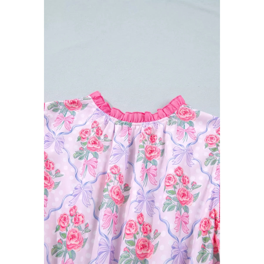 Tiered Ruffles Sleeveless Summer Floral Dress Apparel and Accessories