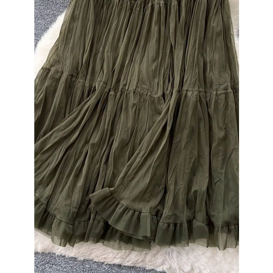 Tiered Tulle Skirt Apparel and Accessories