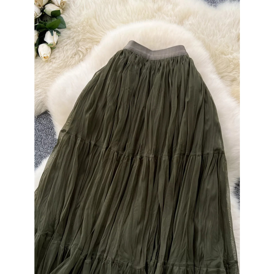 Tiered Tulle Skirt Apparel and Accessories