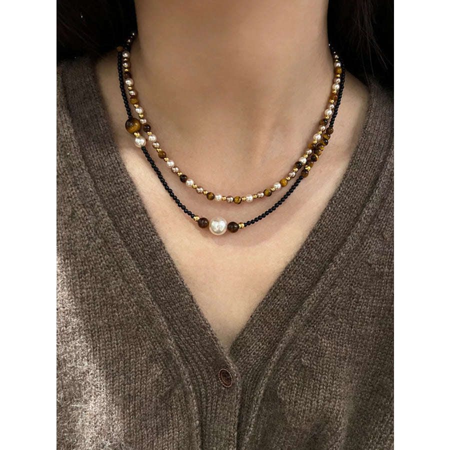 Tiger Eye Adjustable Necklace Apparel and Accessories