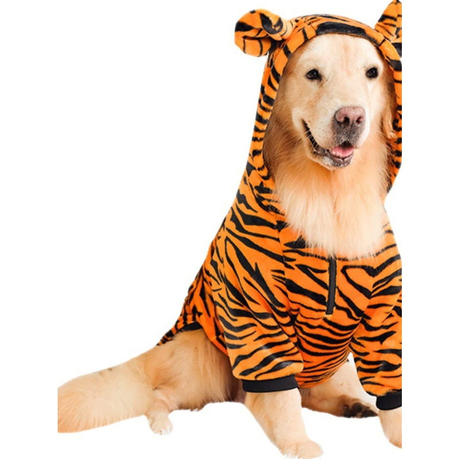 Tiger Pet Hoodie with Ears Apparel and Accessories