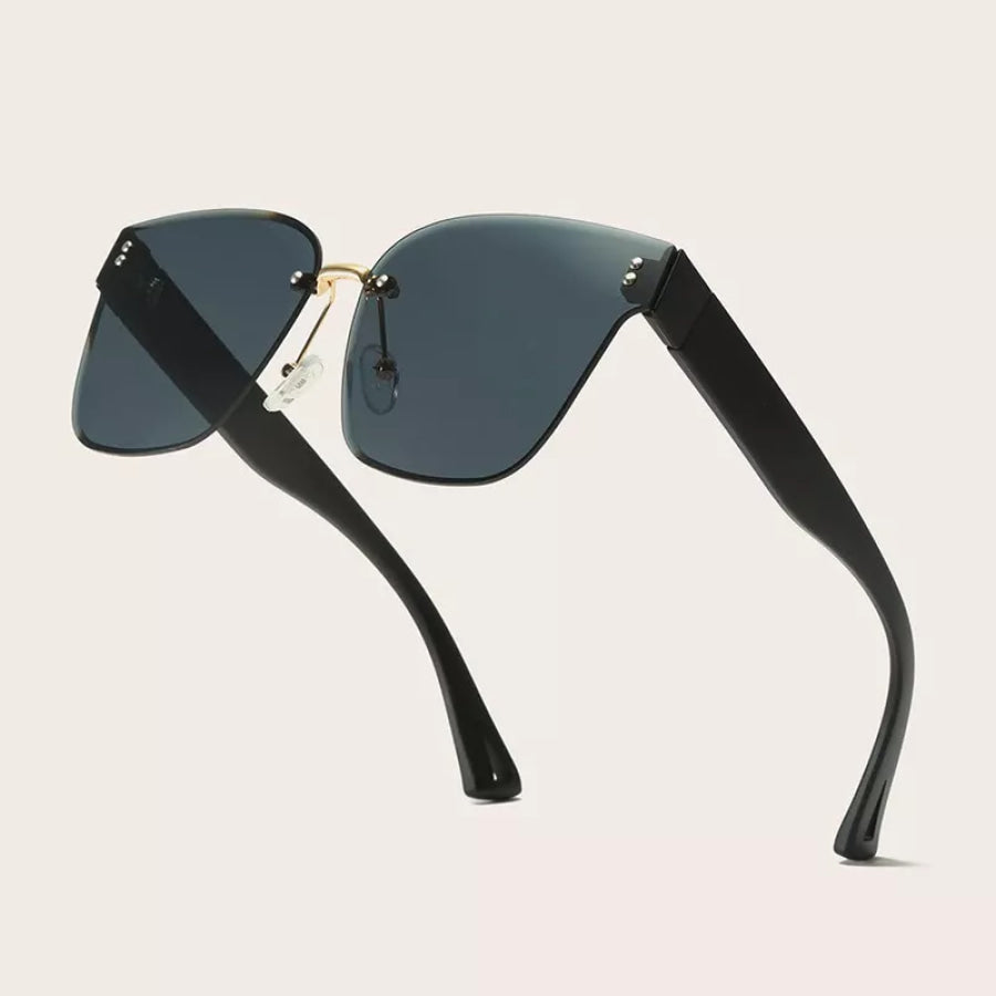 Tinted Lenses Rimless Sunglasses Apparel and Accessories