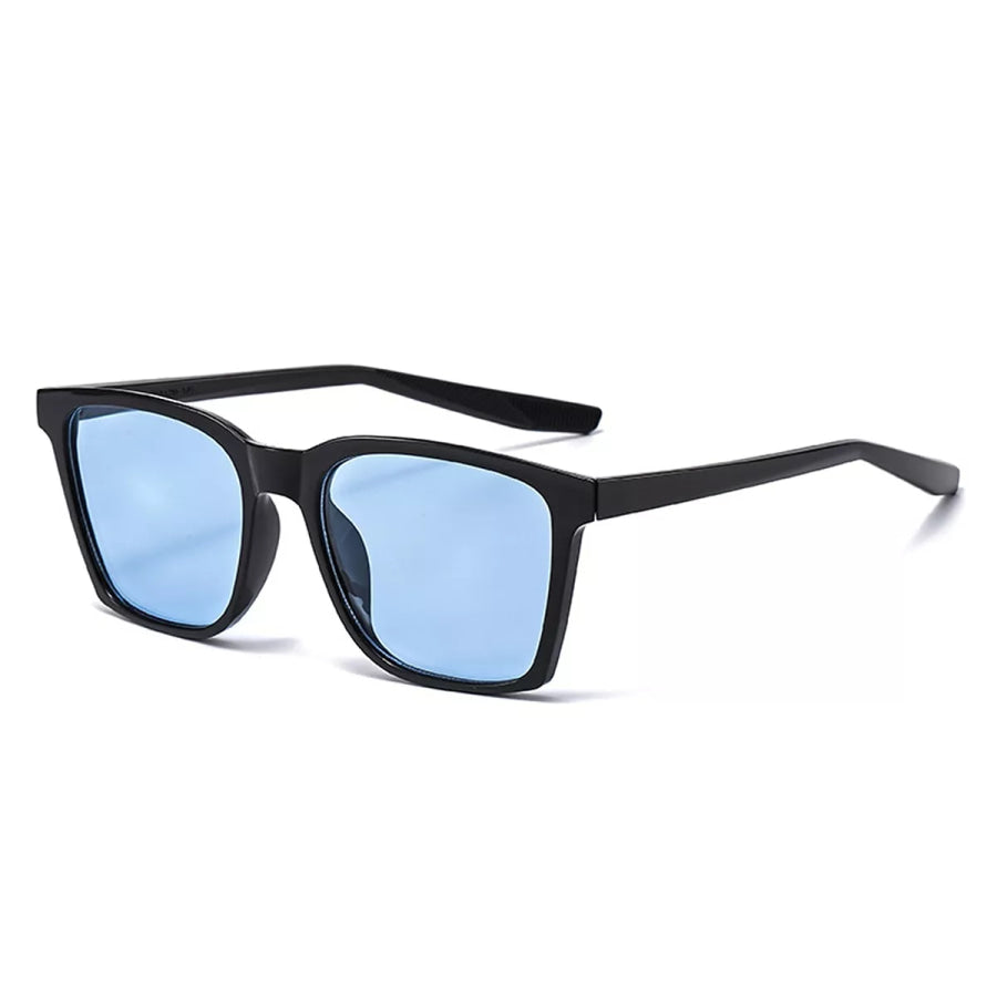 Tinted Lenses Square Sunglasses Pastel Blue / One Size Apparel and Accessories
