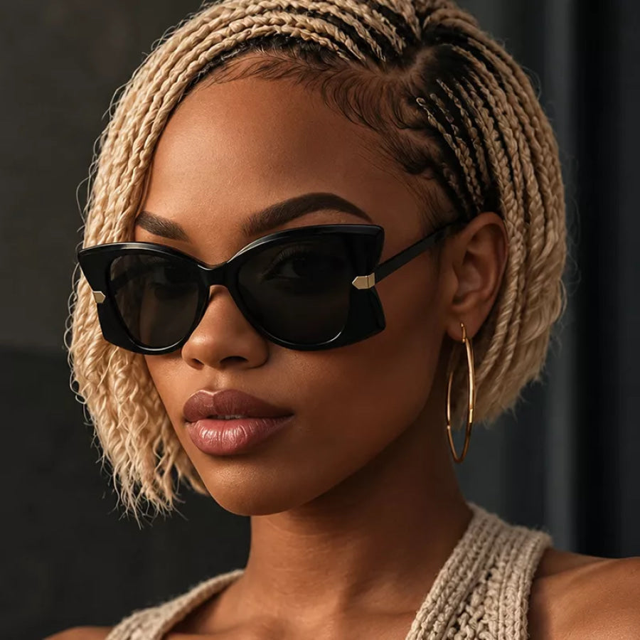 Tinted Lenses Sunglasses Black / One Size Apparel and Accessories