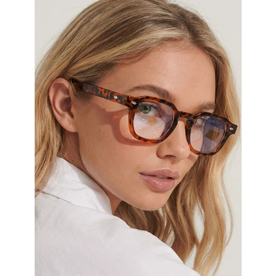 Tinted Lenses Sunglasses Brown / One Size Apparel and Accessories