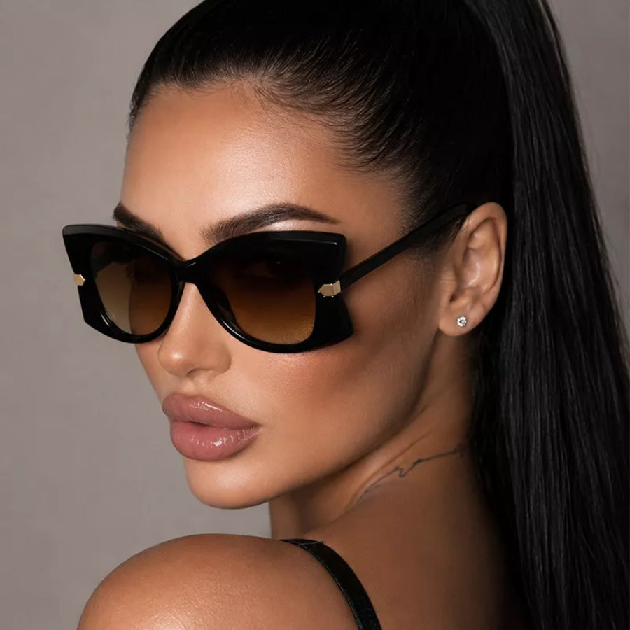 Tinted Lenses Sunglasses Caramel / One Size Apparel and Accessories