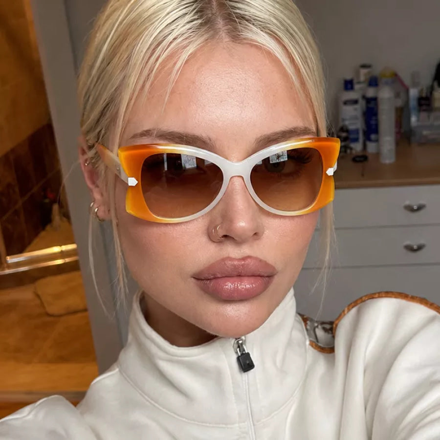 Tinted Lenses Sunglasses Sherbet / One Size Apparel and Accessories
