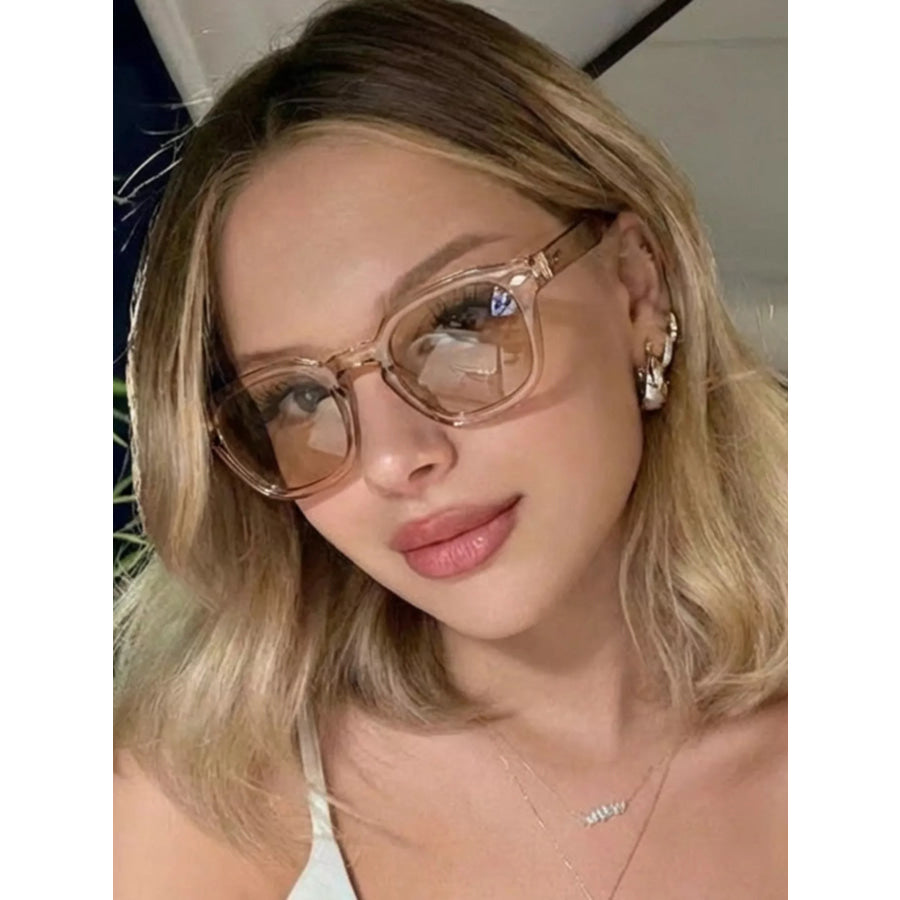 Tinted Lenses Sunglasses Tan / One Size Apparel and Accessories