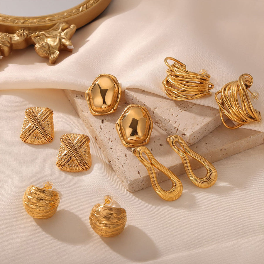 Titanium Steel Geometric Shape Earrings Apparel and Accessories