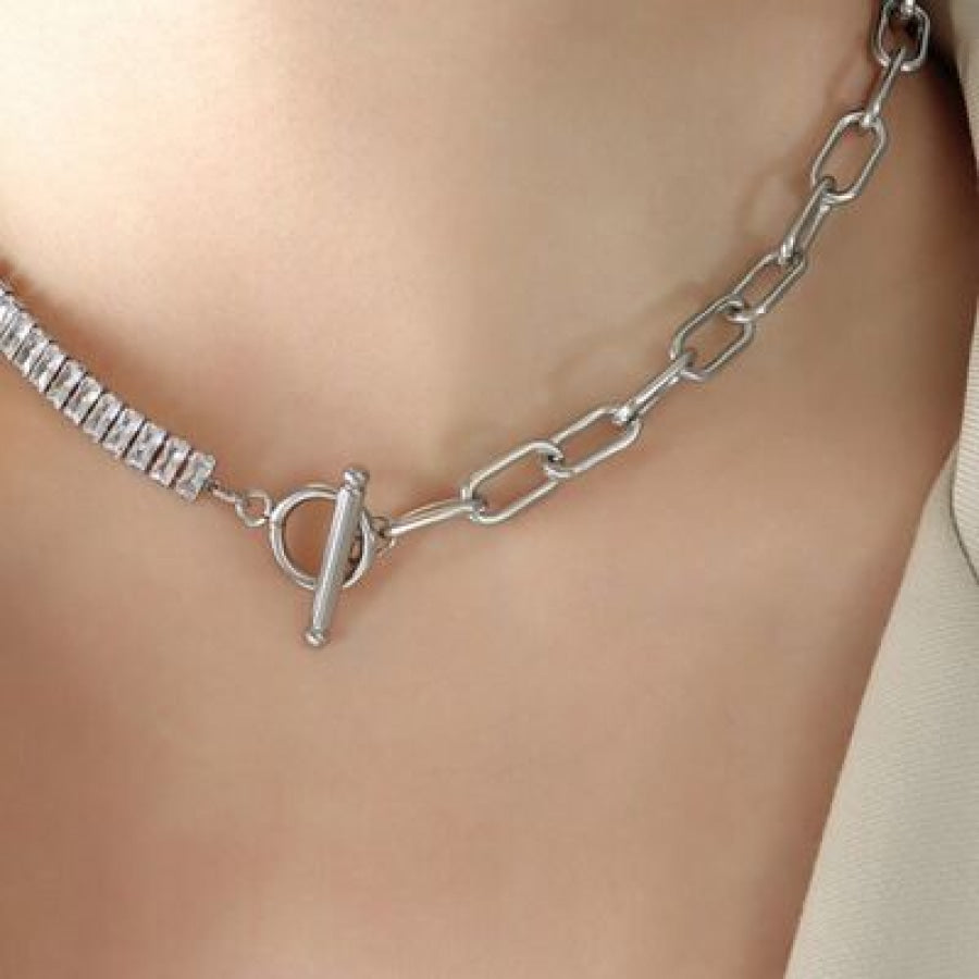 Titanium Steel Gold-Plated Necklace Clothing